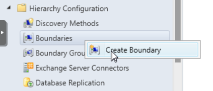 Creating a Boundary